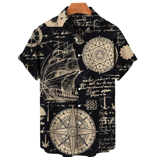 Street Men's Printed Hawaiian Shirt