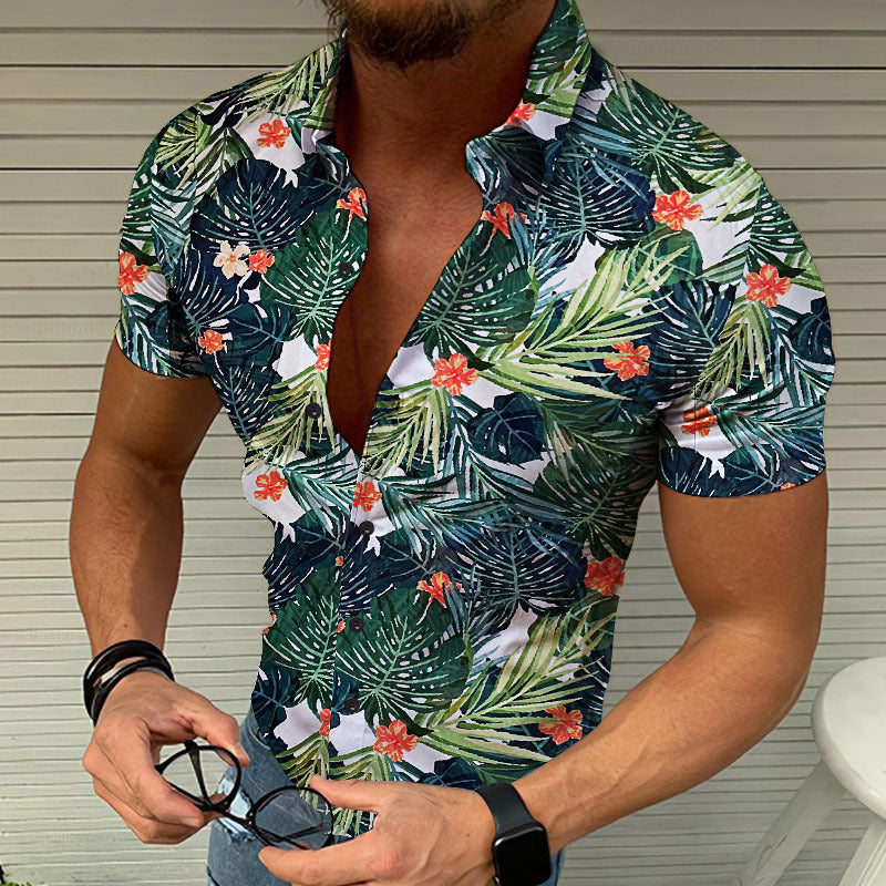 Casual Men's Summer Hawaiian Beach Cardigan