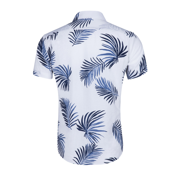 Men's Short Sleeve Printed Hawaiian Shirt