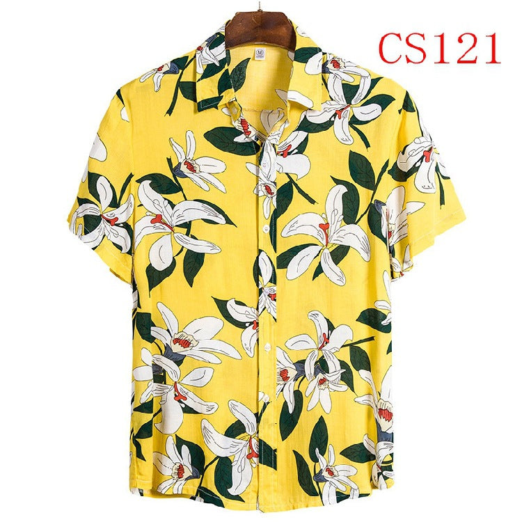 Hawaiian cauliflower flower shirt