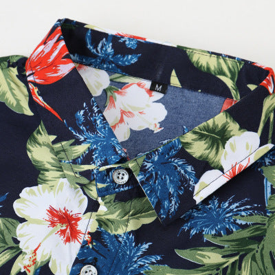 Hawaiian printed men's shirt
