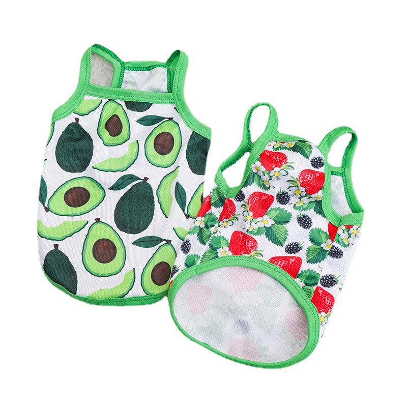 Avocado Summer Outdoor Breathable Sling Vest For Dogs