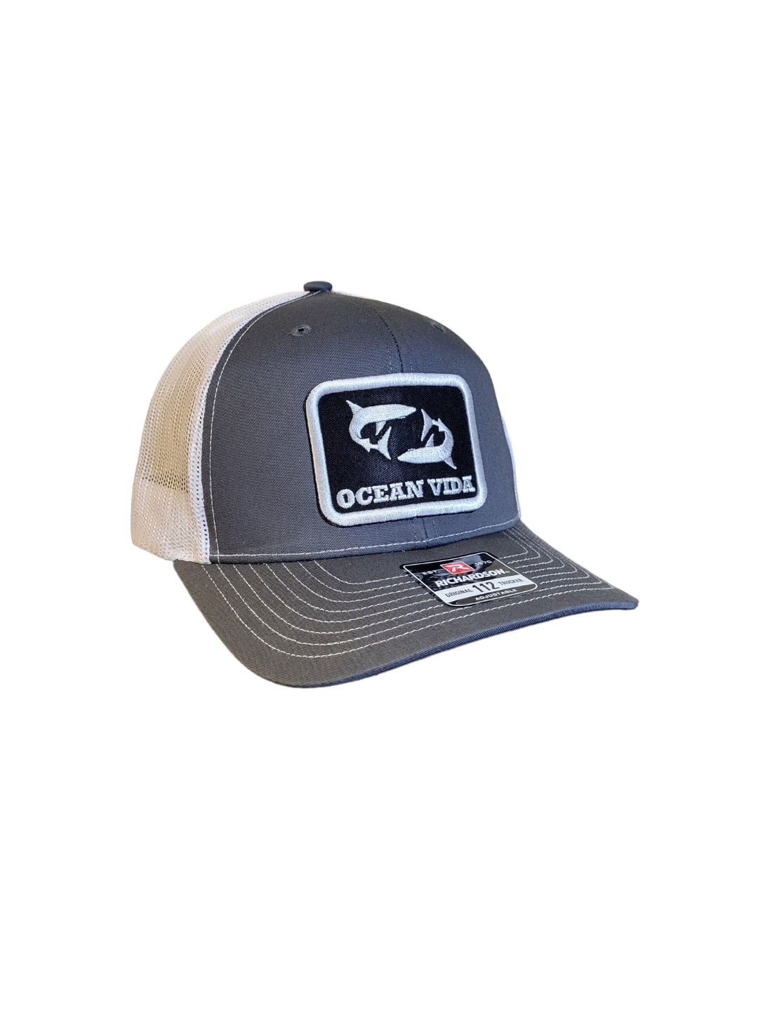 Charcoal Outdoor Cap with Black Patch
