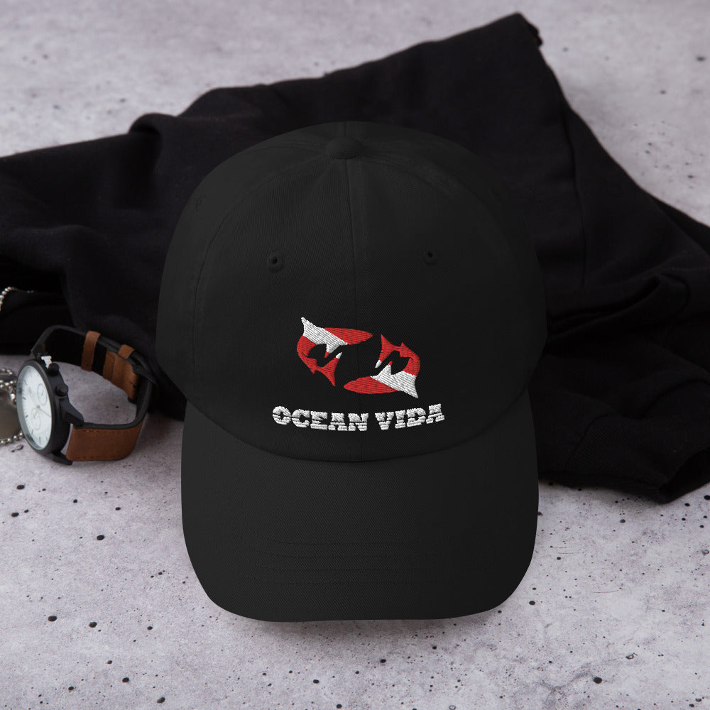 Ocean Vida Scuba Dad Hat with Buckle Strap