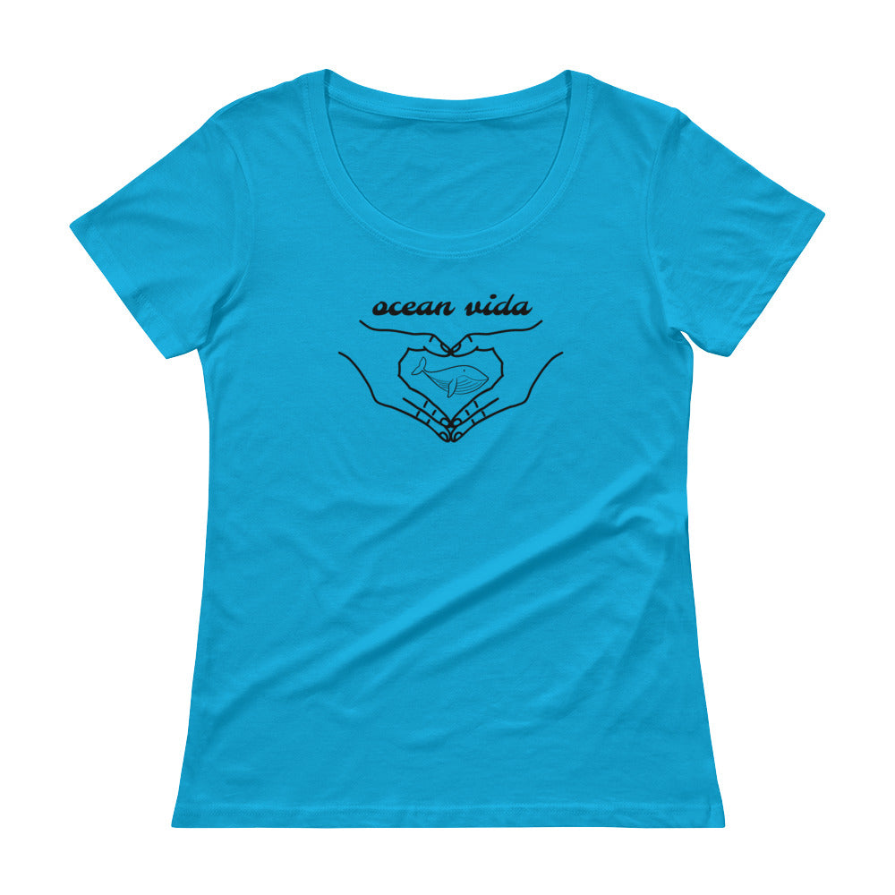 Ladies' Whale Scoopneck T-Shirt
