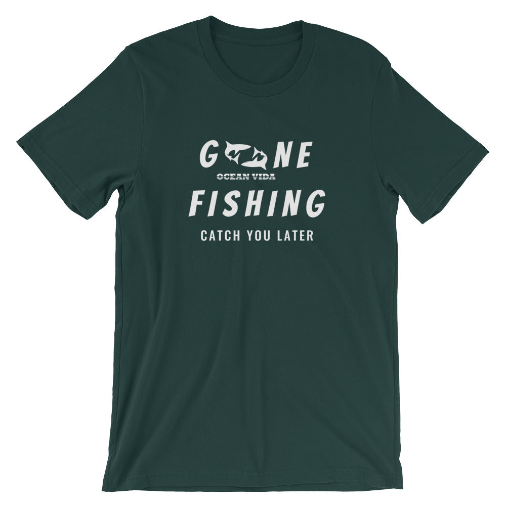 Ocean Vida Short-Sleeve Gone Fishing T-Shirt