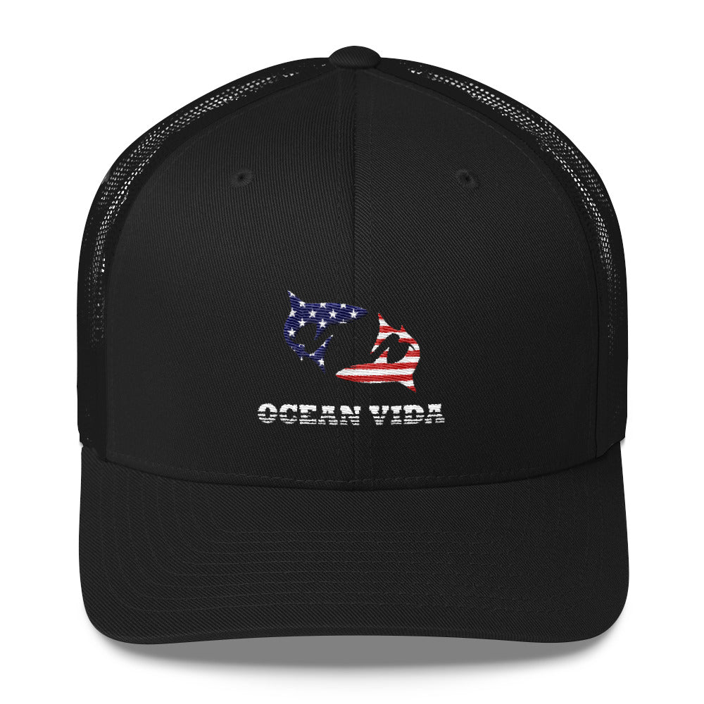 Ocean Vida USA Trucker Cap