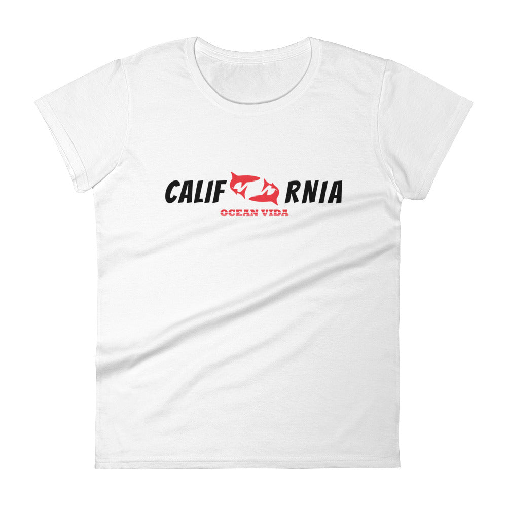 Ocean Vida Women's CALIFORNIA short sleeve t-shirt